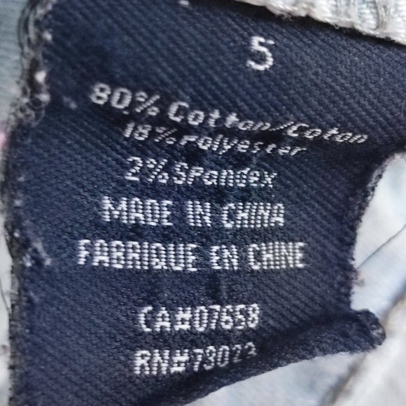 London distressed low rise skinny jeans women's junior size 5 - Picture 6 of 8